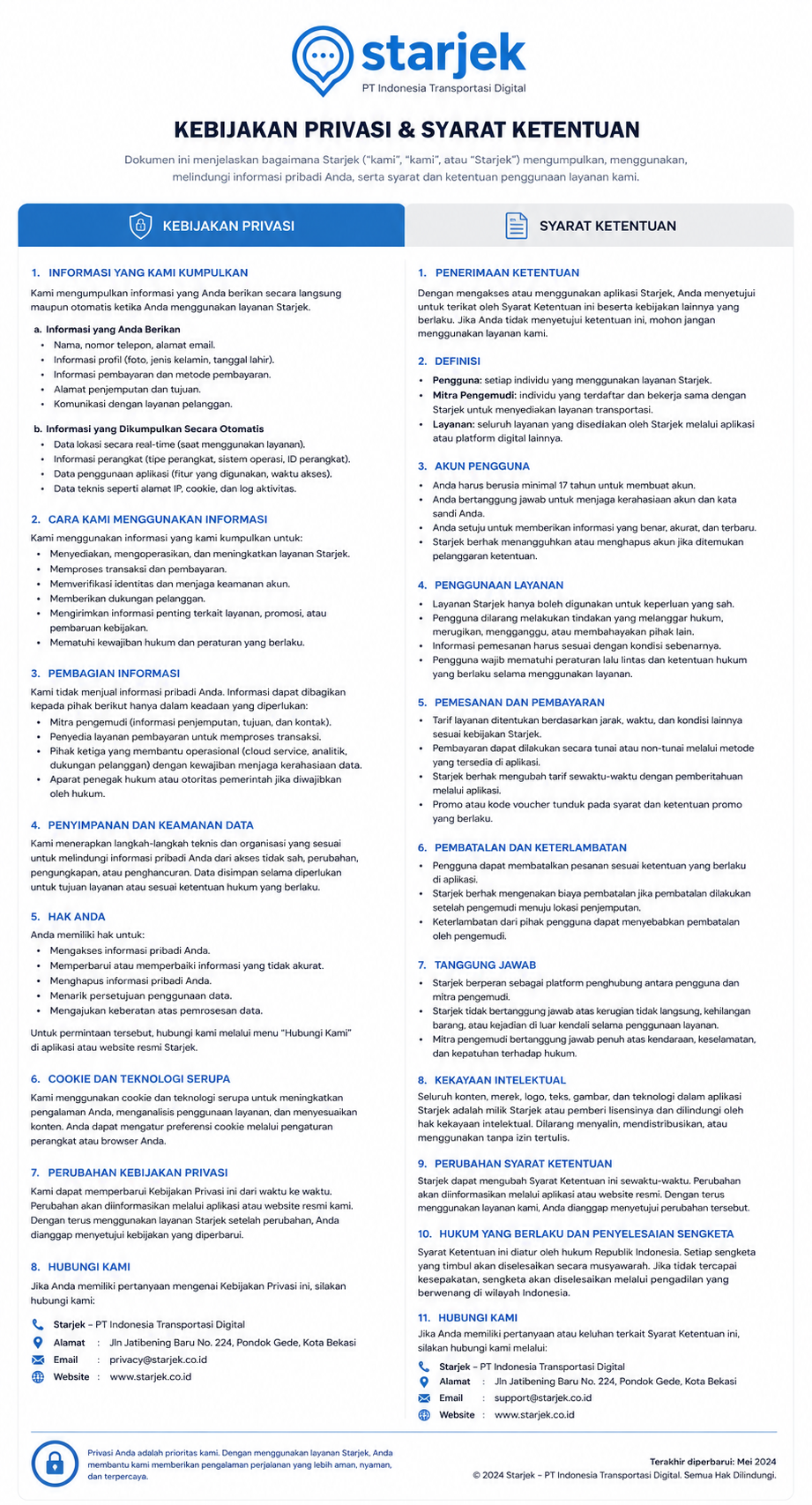 Kebijakan Privasi & Syarat Ketentuan